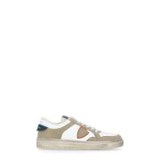 Witte Beige Lyon Lage Sneakers Philippe Model , White , Heren