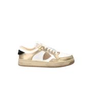 Wit Goud Lyon Lage Sneakers Philippe Model , Multicolor , Dames