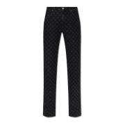 Monogram jeans Misbhv , Black , Dames