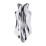 Mouwloze Top met Abstract Patroon Wolford , White , Dames