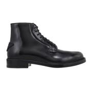 Leren Veterschoenen voor Heren Prada , Black , Heren