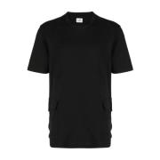Stijlvolle T-shirt met zijzakken voor heren C.p. Company , Black , Her...