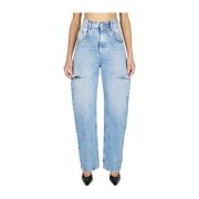 Conceptuele Ripped Jeans Maison Margiela , Blue , Dames