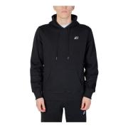 Zwarte katoenen hoodie New Balance , Black , Heren