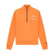 Slim Half Zip Sweater In Gold We Trust , Orange , Heren