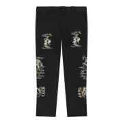 Stijlvolle Chaps Broek In Gold We Trust , Black , Heren