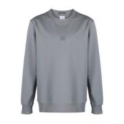 Grijze Metropolis Sweaters met Logo Patch C.p. Company , Gray , Heren