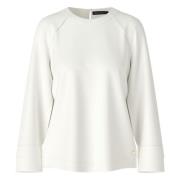 Wijde Blouse met Neksluiting Marc Cain , White , Dames