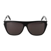 SL 1 Slim Zonnebril Saint Laurent , Black , Unisex