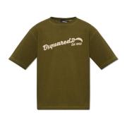 T-shirt met logo Dsquared2 , Green , Heren
