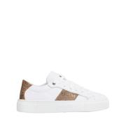 Witte Casual Synthetische Sneakers oor rouwen Guess , White , Dames