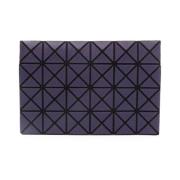 Paarse Geometrische Panel Portemonnee Issey Miyake , Purple , Heren
