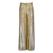 Lurex Palazzo Broek - Goud Jucca , Yellow , Dames