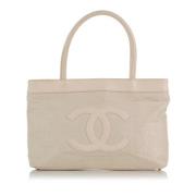 Pre-owned Canvas chanel-bags Chanel Vintage , Beige , Dames