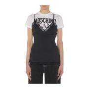 Zwarte Top voor Vrouwen Moschino , Black , Dames