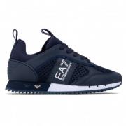Blauwe Unisex Sneaker Trainingsschoenen Emporio Armani EA7 , Black , H...