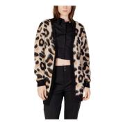 Leopard Print Cardigan Jacqueline de Yong , Brown , Dames