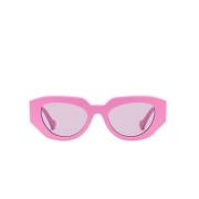 Roze Cateye Zonnebril voor Vrouwen met Logo Ingelegde Armen Gucci , Pi...