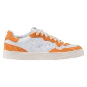 Urban Elegance Sneakers in Oranje en Wit P448 , Multicolor , Heren