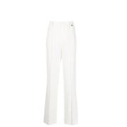 Witte Butter Straight Broek Liu Jo , White , Dames