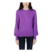 Paarse Gebreide Kleding met Lange Mouwen GAS , Purple , Dames