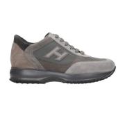 Grijze Interactieve Sneakers Hogan , Gray , Heren