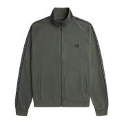 Contrast Tape Track Field Jas Fred Perry , Green , Heren