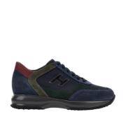 Interactieve H Flock Sneakers Hogan , Blue , Dames