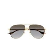 Metalen Aviator Zonnebril met Degraded Lenzen Gucci , Yellow , Unisex