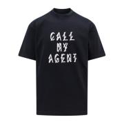 Zwart Oversize T-Shirt 44 Label Group , Black , Heren