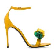 Sandalen met hak Dolce & Gabbana , Yellow , Dames