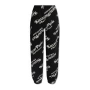 Sweatpants met logo Kenzo , Black , Heren