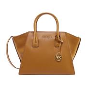 Bruine Leren Dames Handtas Michael Kors , Brown , Dames