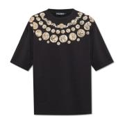 Bedrukt T-shirt Dolce & Gabbana , Black , Heren