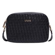 Zwarte Camera Case Intreccio Tas Liu Jo , Black , Dames