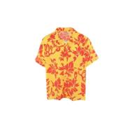 Bowlingshirt met Tropische Bloemen ERL , Multicolor , Heren