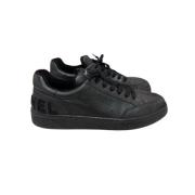 Pre-owned Leather sneakers Chanel Vintage , Black , Dames