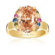 Ellisse Multicolor Zirkoon Ring Sif Jakobs Jewellery , Yellow , Dames