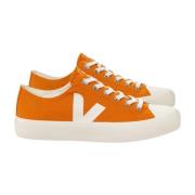 Canvas Lage Sneakers in Canyon Pierre Veja , Orange , Dames
