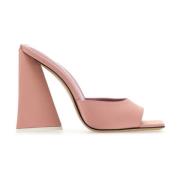 Roze Satijnen Devon Muiltjes - 11,5 cm Hak The Attico , Pink , Dames