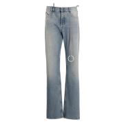 Lichtblauwe katoenen jeans voor vrouwen The Attico , Blue , Dames