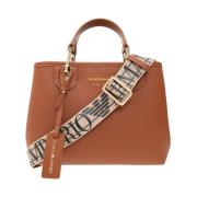 Myea Small Shopper Bag Emporio Armani , Brown , Dames