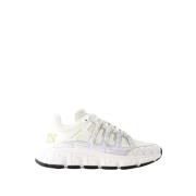 Trigreca Sneakers - Stof - Wit Versace , White , Heren