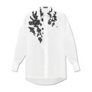 Shirt met kanten detail Dolce & Gabbana , White , Dames