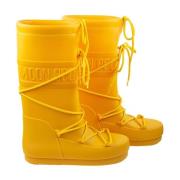 Gele veterWinterlaarzen tot aan de knie Moon Boot , Yellow , Dames