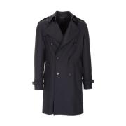 Trench Coats Paoloni , Black , Heren