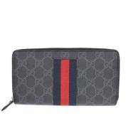 Pre-owned Canvas wallets Gucci Vintage , Gray , Dames