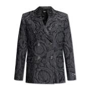 Barocco blazer Versace , Gray , Dames