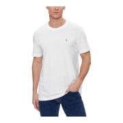 Geborduurd Badge Heren T-Shirt Calvin Klein Jeans , White , Heren