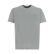 Katoenen Crewneck T-shirt voor Heren Paul & Shark , Gray , Heren